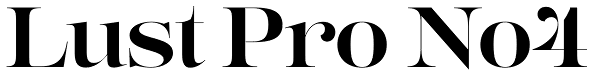 Lust Pro No4 Font