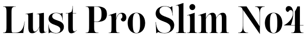 Lust Pro Slim No4 Font