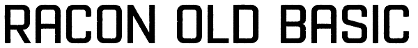 Racon Old Basic Font