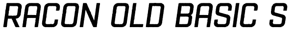 Racon Old Basic S Font