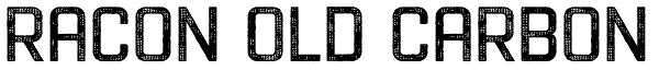 Racon Old Carbon Font