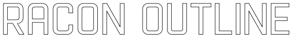 Racon Outline Font