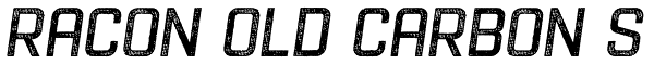 Racon Old Carbon S Font