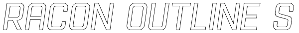 Racon Outline S Font