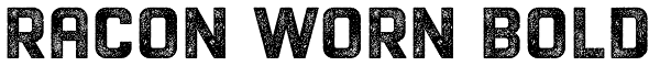 Racon Worn Bold Font