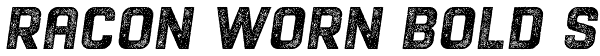 Racon Worn Bold S Font