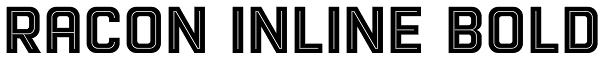 Racon Inline Bold Font