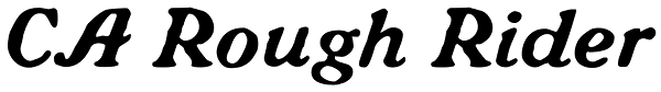 CA Rough Rider Font