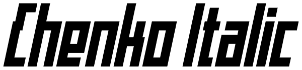 Chenko Italic Font