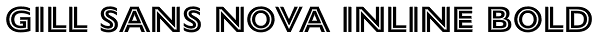 Gill Sans Nova Inline Bold Font