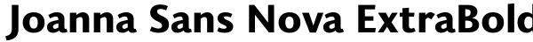 Joanna Sans Nova ExtraBold Font