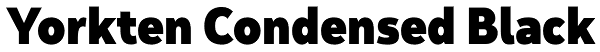 Yorkten Condensed Black Font