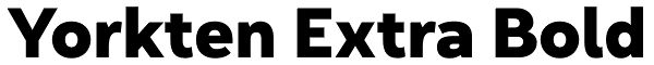 Yorkten Extra Bold Font