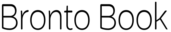 Bronto Book Font
