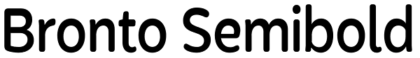 Bronto Semibold Font