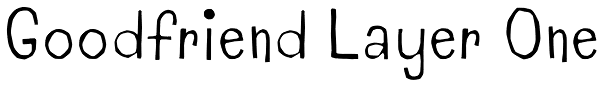 Goodfriend Layer One Font