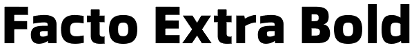 Facto Extra Bold Font