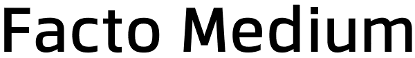 Facto Medium Font