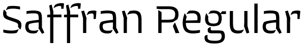 Saffran Regular Font