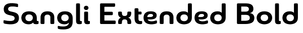 Sangli Extended Bold Font