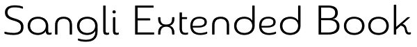 Sangli Extended Book Font