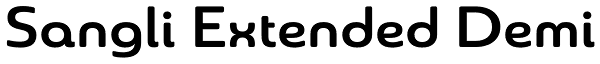 Sangli Extended Demi Font