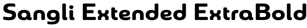 Sangli Extended ExtraBold Font