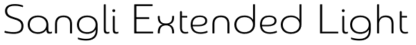 Sangli Extended Light Font