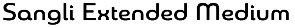 Sangli Extended Medium Font