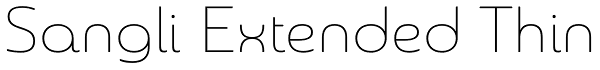 Sangli Extended Thin Font