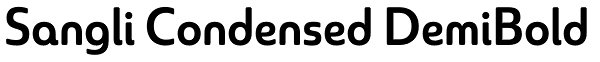 Sangli Condensed DemiBold Font