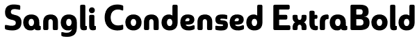 Sangli Condensed ExtraBold Font