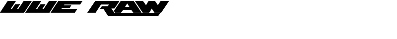 WWE Raw Font