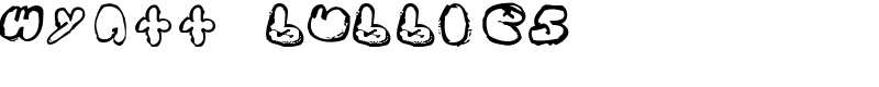 wyatt bubbles Font