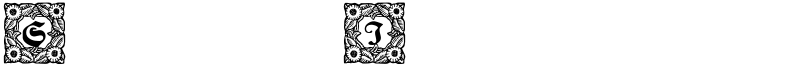 Schmuck-Initialen 1 Font