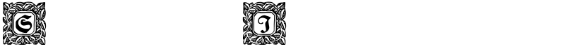 Schmuck-Initialen 2 Font