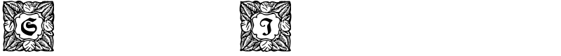 Schmuck-Initialen 3 Font
