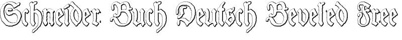 Schneider Buch Deutsch Beveled Free Font