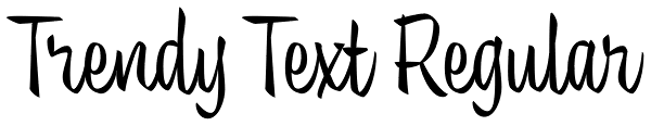 Trendy Text Regular Font