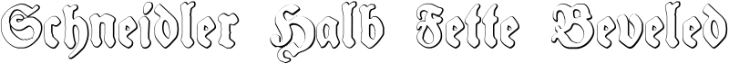 Schneidler Halb Fette Beveled Font