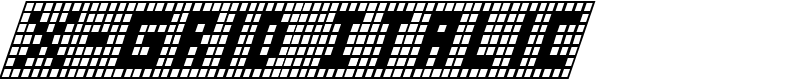 X-Grid Italic Font