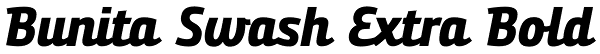 Bunita Swash Extra Bold Font