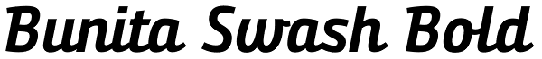 Bunita Swash Bold Font