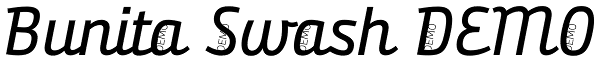 Bunita Swash DEMO Font