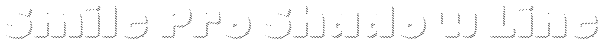 Smile Pro Shadow Line Font