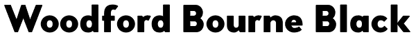 Woodford Bourne Black Font