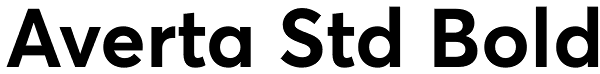 Averta Std Bold Font
