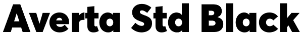 Averta Std Black Font