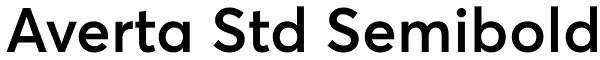Averta Std Semibold Font