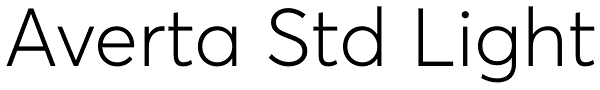 Averta Std Light Font